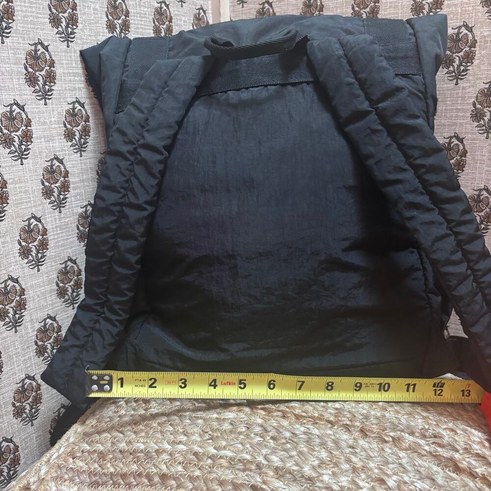 adidas Yola Black Convertible Roll-Top Utilitarian Gorpcore Streetwear Backpack - Picture 2 of 6